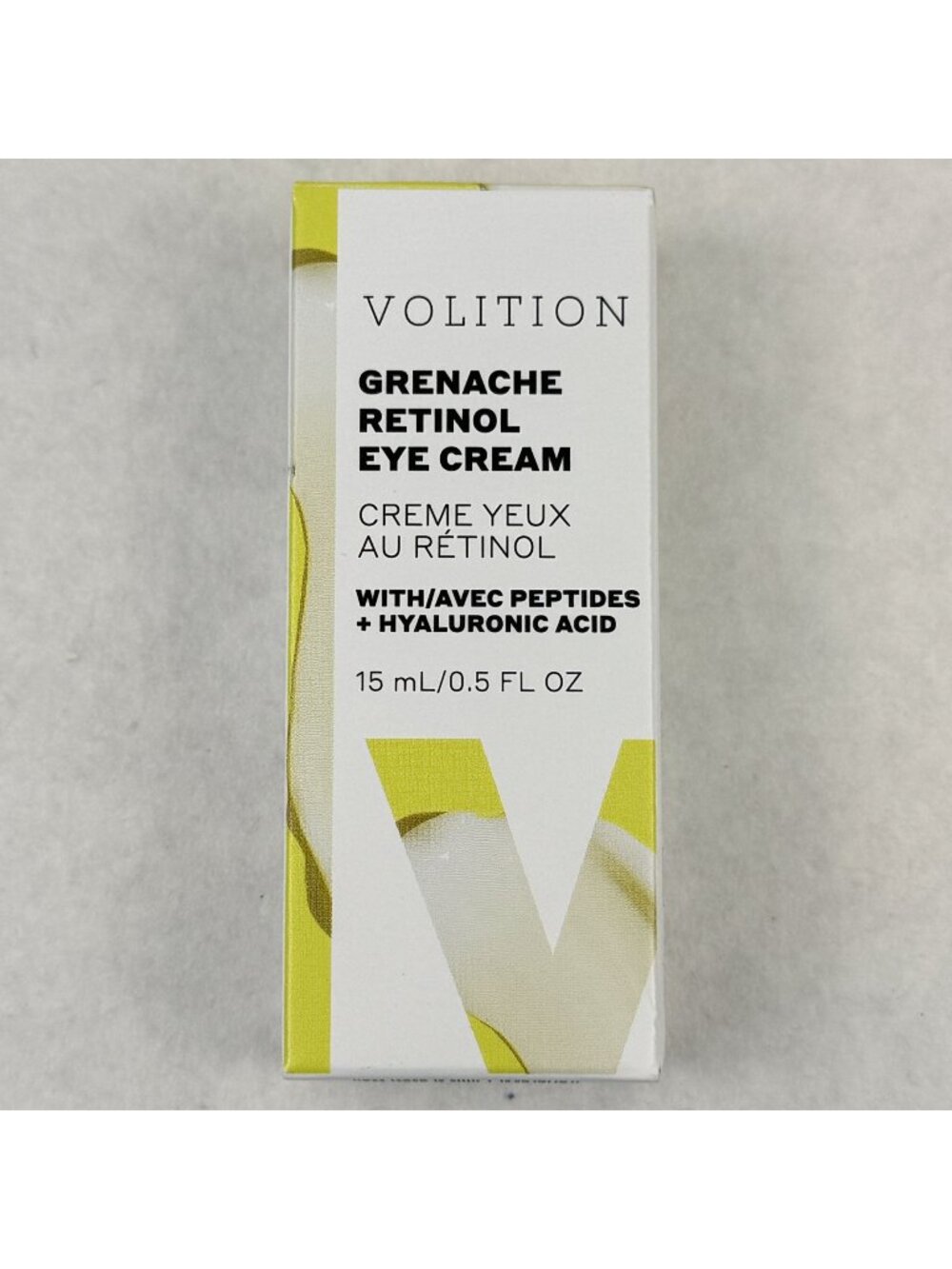 Volition Grenache Retinol Eye Cream With Peptides 15 ml Hyaluronic Acid NEW